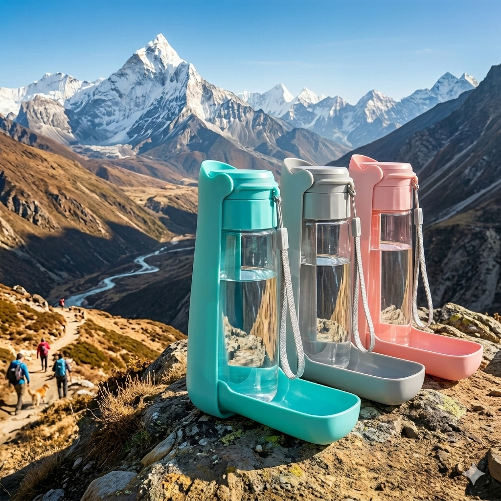 HydraTrail — Botella de agua hidratación para perros deportistas y aventureros