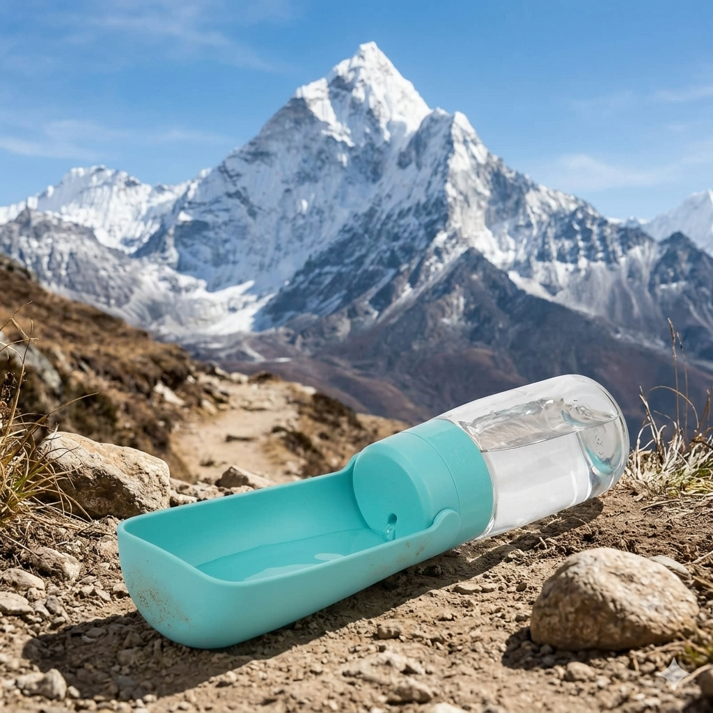 HydraTrail — Botella de agua hidratación para perros deportistas y aventureros